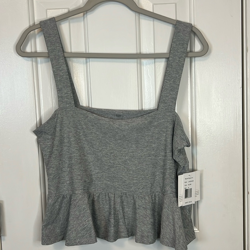 New Beyond Yoga Women’s Size Medium Made in USA Gray Sleeveless Top - Picture 1 of 4